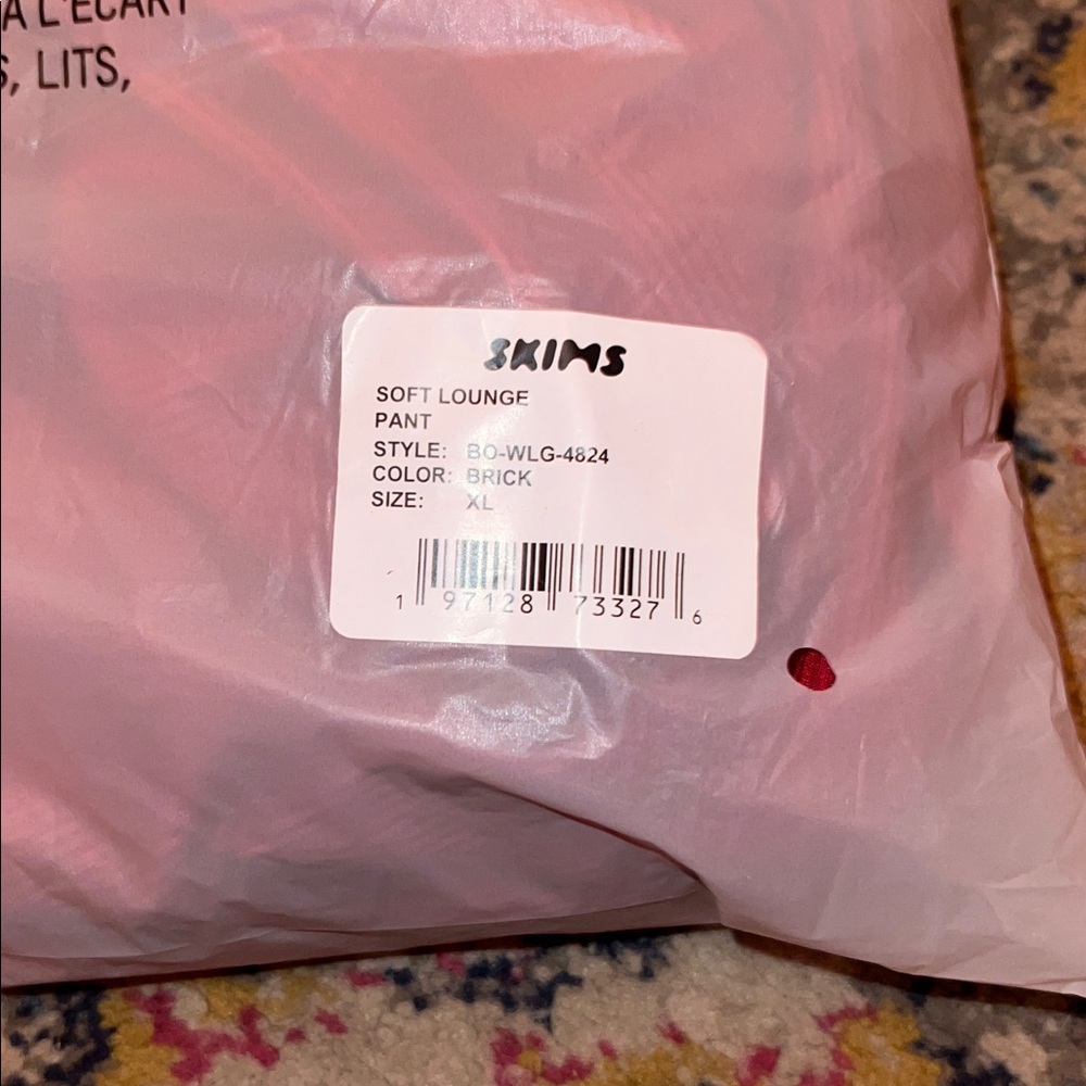 SKIMS Soft Lounge Sleep Pants in Brick - Picture 5 of 5